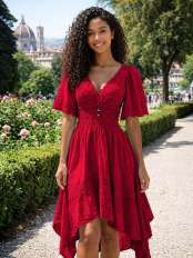 Gypsy dress Sora V-neck