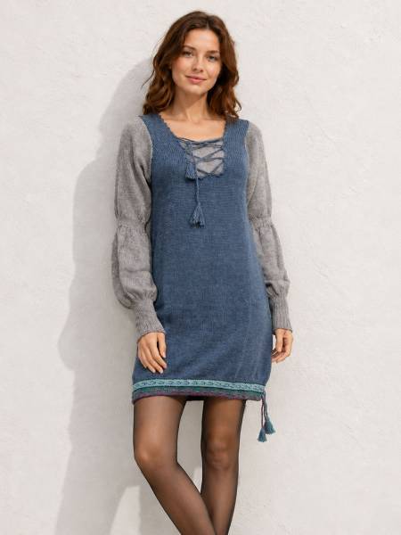 Cecilia simple alpaca wool dress