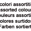assorted colours